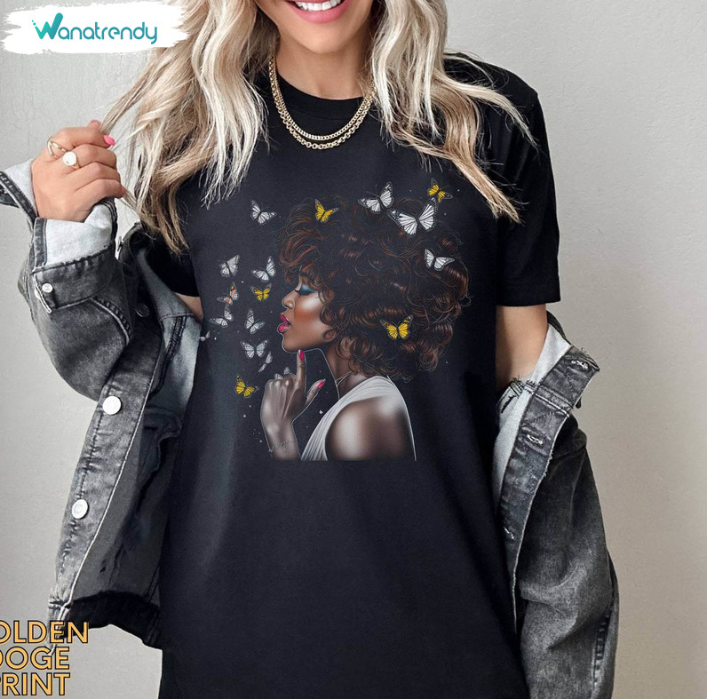 Whitney Houston Trendy Shirt, Limited Unisex Hoodie Crewneck Gift For Fans