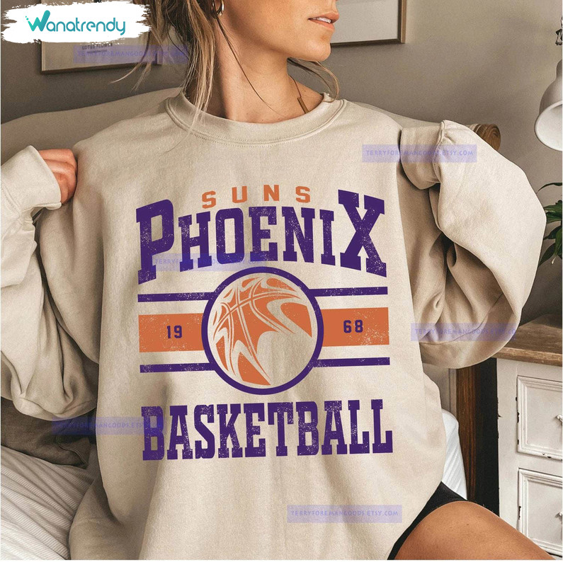 Limited Nba Phoenix Suns Shirt, Nba All Star 2024 Basketball Long Sleeve Crewneck