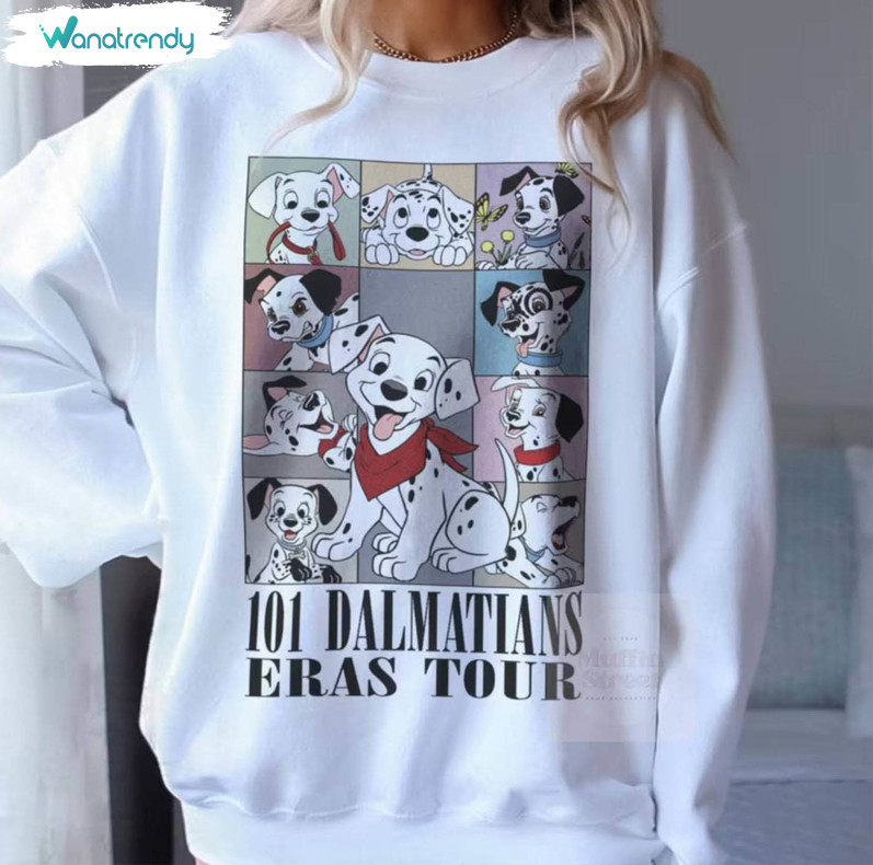 Groovy 101 Dalmatians Eras Tour Styles T Shirt , 101 Dalmatian Shirt Long Sleeve