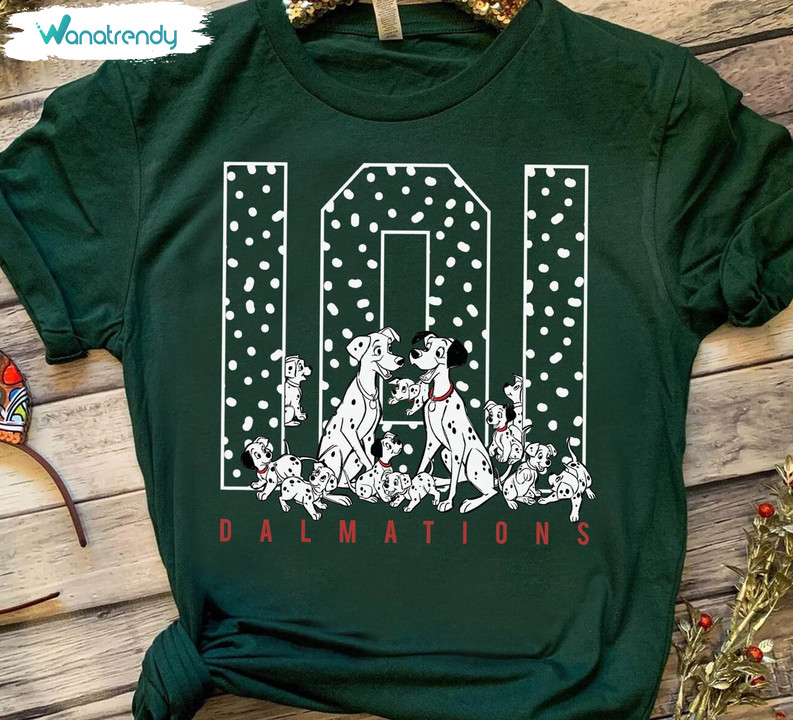 Disney 101 Dalmatians Group Shot Title Logo T-Shirt