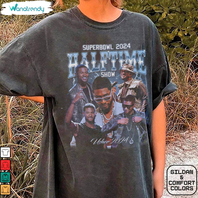 Vintage Halftime 2024 Sweatshirt , Unique Super Bowl 2024 Shirt Unisex