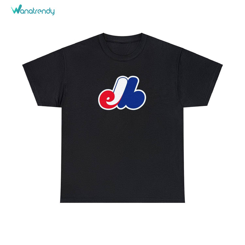 Montreal Expos Inspirational Shirt, Cute Expos Retro Crewneck Short Sleeve