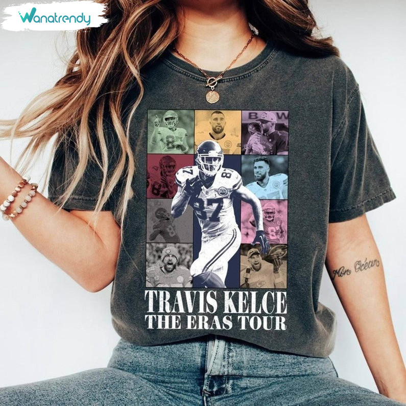 Trendy Travis Kelce The Eras Tour T Shirt , New Rare Travis Kelce Shirt Long Sleeve