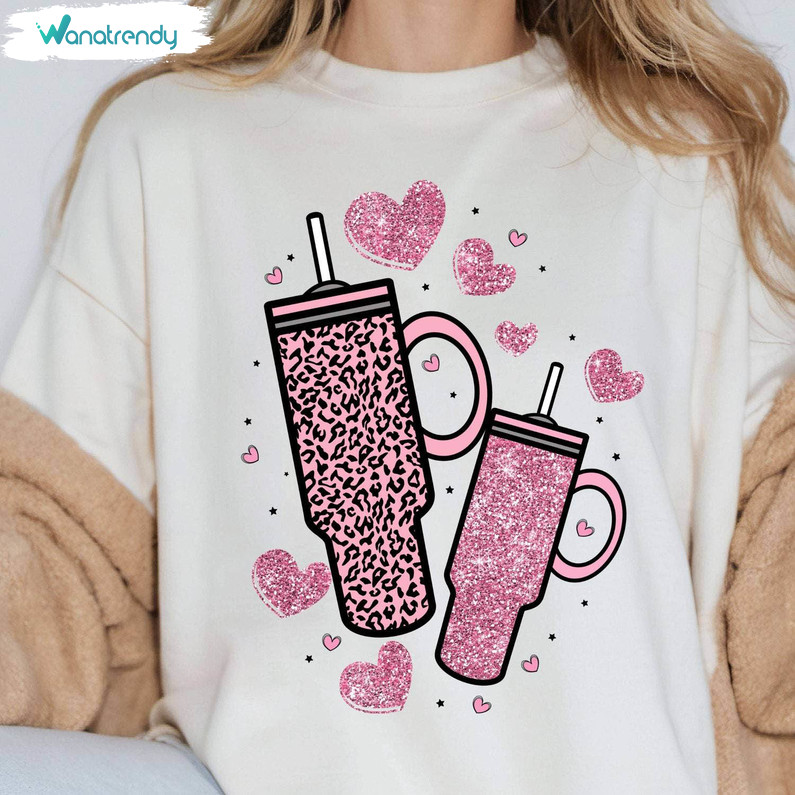 Candy Heart Tumbler Inspired T Shirt, Obsessive Cup Disorder Valentine's Day Shirt Hoodie
