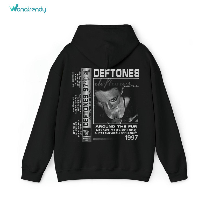 Vintage Deftones Around The Fur Shirt, Modern Deftones Tape Crewneck Sweater