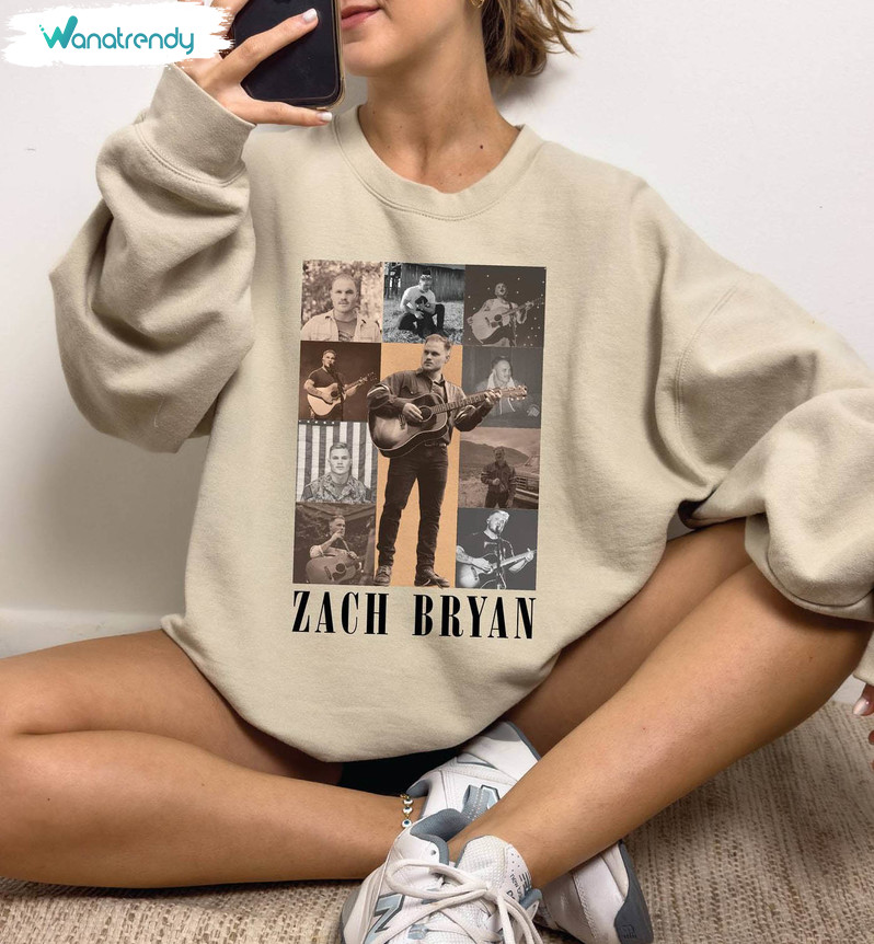New Rare Zach Bryan Tour Shirt, Must Have Zach Bryan Crewneck Unisex Hoodie
