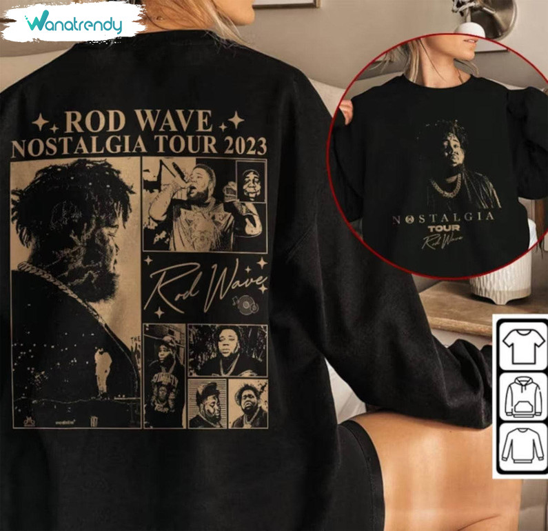 New Rare Rod Wave Shirt, Retro Tour 2023 Short Sleeve Tee Tops