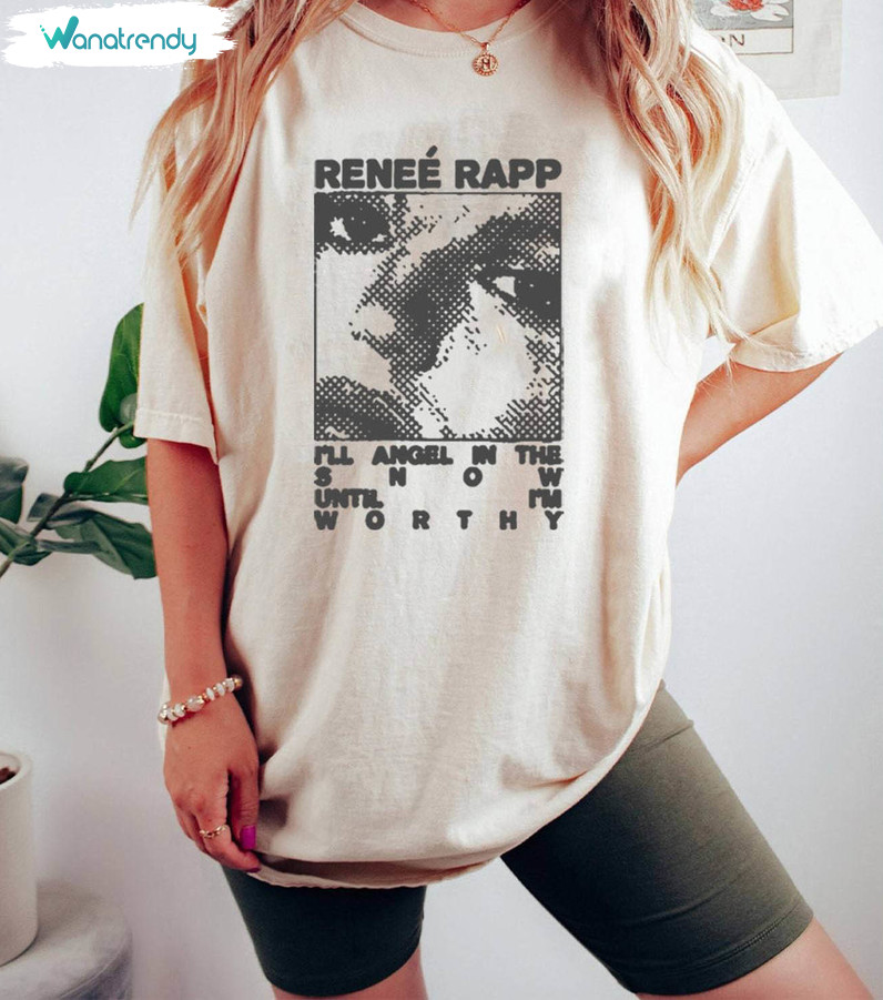 Renee Rapp Groovy Shirt, Awesome Snow Angel Short Sleeve Unisex T Shirt
