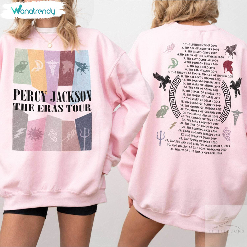 Creative Percy Jackson Shirt, Lighting Thief Bookish Sweatshirt Long Sleeve
