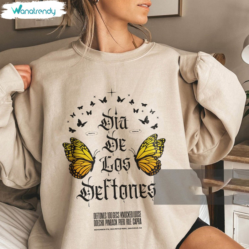 New Rare Deftones Shirt, Limited Butterflies Unisex Hoodie Crewneck
