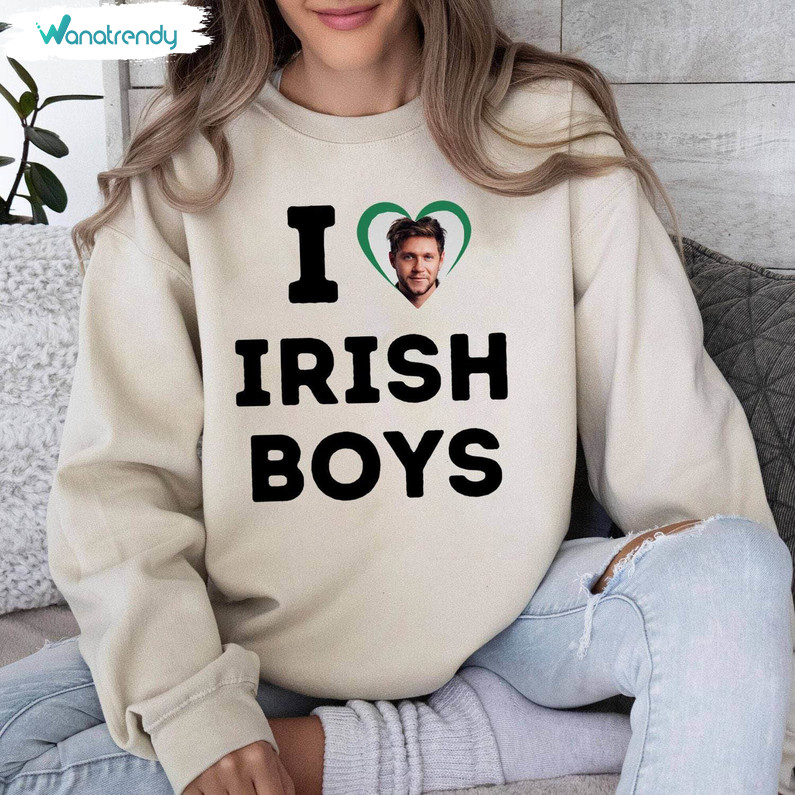 Comfort I Love Irish Boys Shirt, Trendy Slogan Short Sleeve Unisex T Shirt