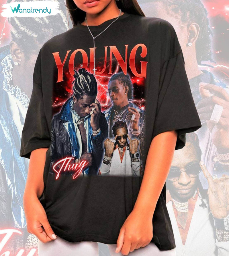 Cool Design Young Thug Modern Shirt, Mighty Crewneck Unisex T Shirt