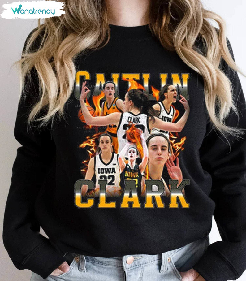 Cool Design Caitlin Clark Shirt, Must Have Basketball Crewneck Unisex T Shirt
