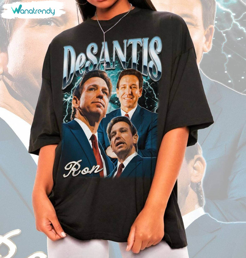 Awesome Ron Desantis Shirt, Inspired Hoodie Short Sleeve Gift For Fans