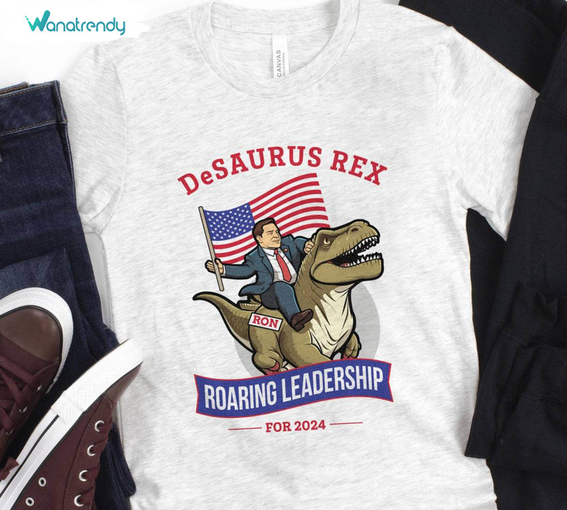 Vintage Ron Desantis Shirt, Ron Desantis 2024 Dinosaur Long Sleeve Sweater