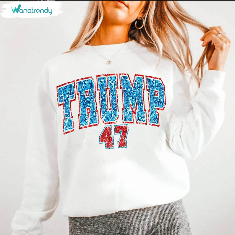 Limited Trump Varsity Shirt, Must Have Republican Crewneck Long Sleeve