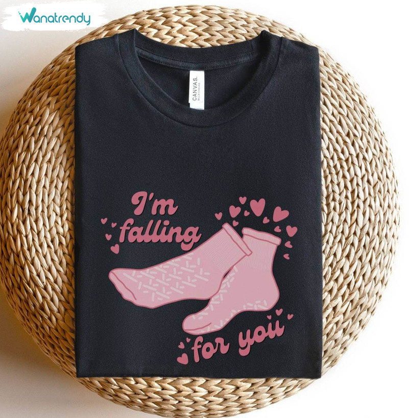 Funny Nurse Valentine T Shirt, Modern Falling For You Valentine's Day Shirt Sweater