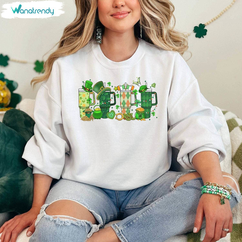 Lucky Cup Sweatshirt , Obsessive Cup Disorder St Patricks Day Inspired Shirt Tee Tops