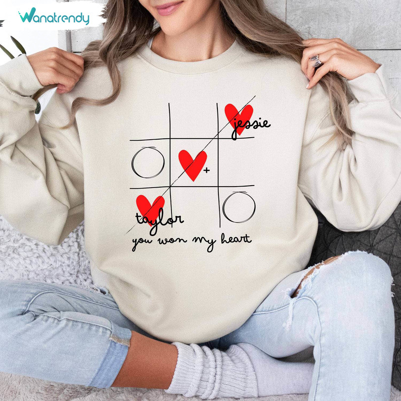 Limited Valentine's Day Sweatshirt , Creative You Won My Heart Shirt Long Sleeve