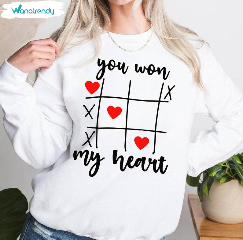 Must Have You Won My Heart Shirt, Cool Design Heart Short Sleeve Sweatshirt