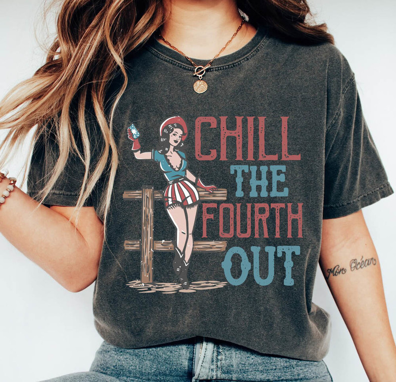 Chill The Fourth Out 4th Of July Retro Shirt