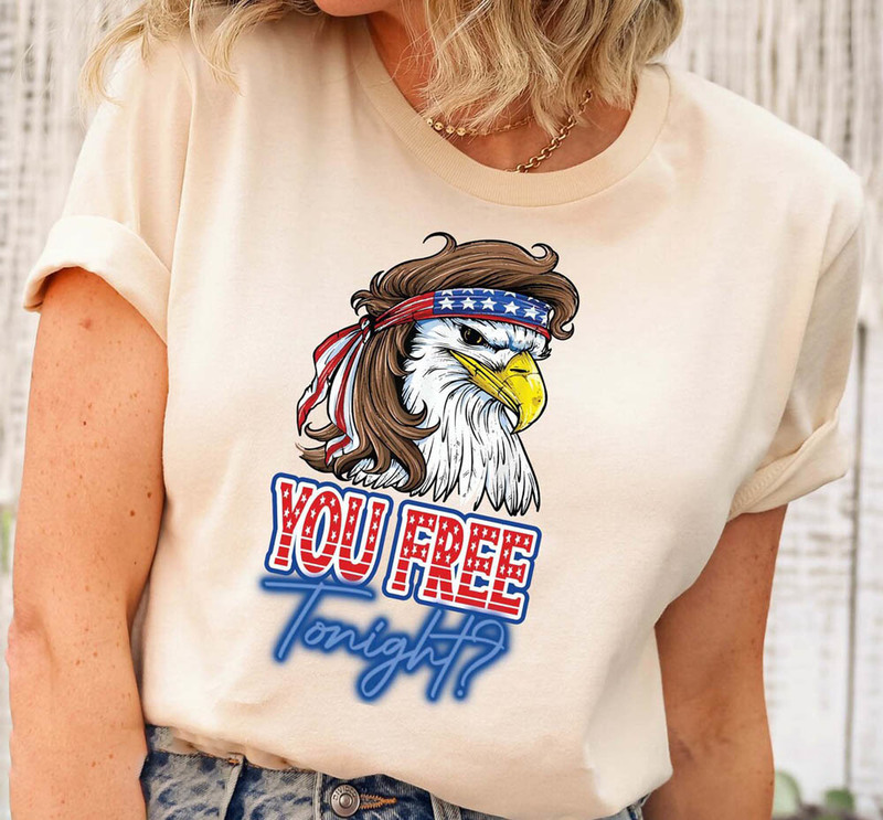 You Free Tonight Eagle Mullet Usa Flag Shirt