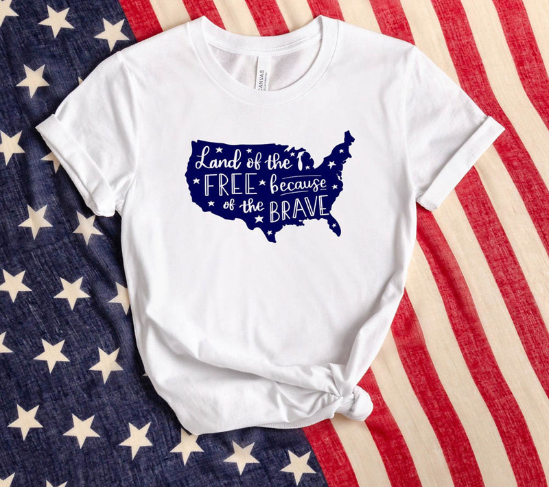 Land Of The Free Because Of The Brave Veteran Memorial Day Shirt