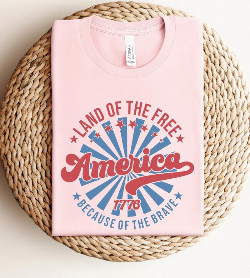 America Land Of Free 4th Of July Vintage Shirt