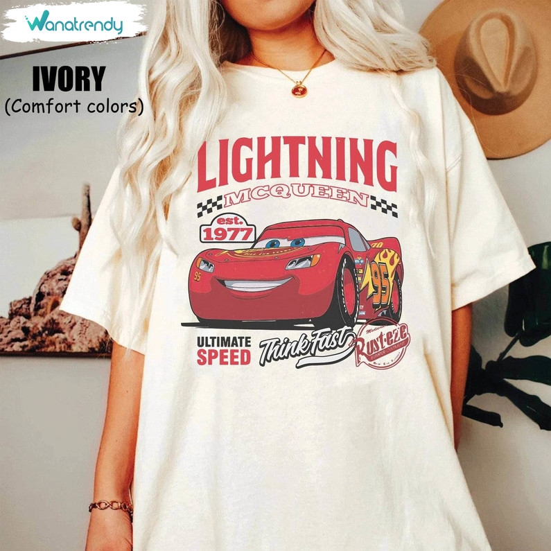 Comfort Lightning Mcqueen Shirt, Comfort Ultimate Speed Hoodie Long Sleeve