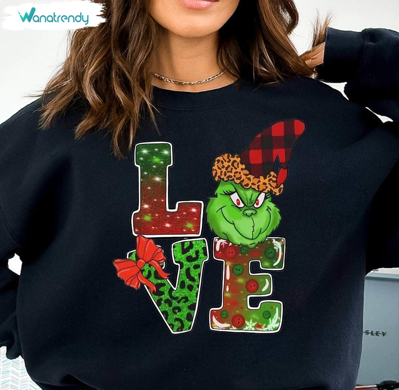 Funny Valentine's Day Sweatshirt , Unique Grinch's Valentine Shirt Long Sleeve