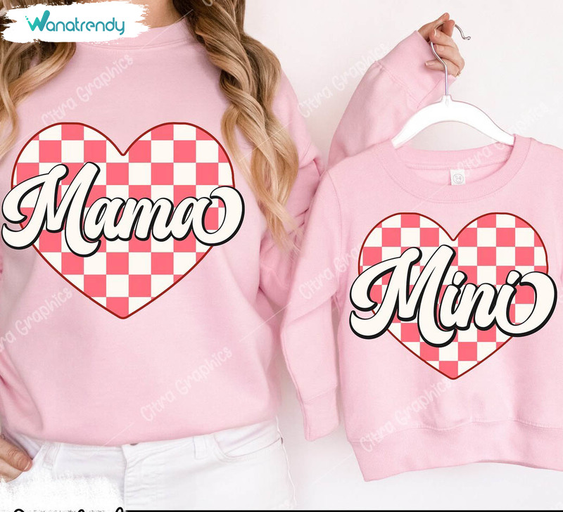 Comfort Mama Mini Valentine Shirt, Valentines Heart Unisex T Shirt Tee Tops