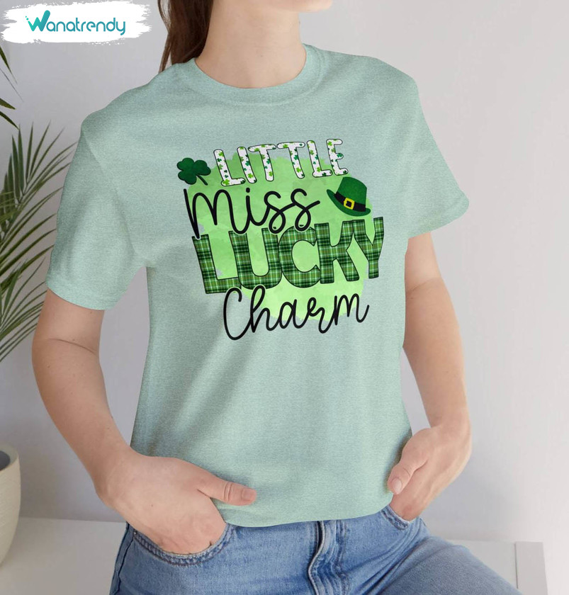 St Patrick's Day Little Miss Lucky Charm T Shirt , You Are My Lucky Charm Shirt Hoodie