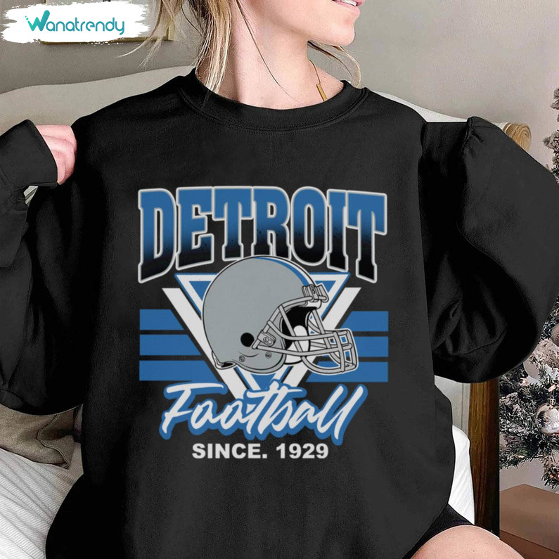 Fantastic Detroit Football Sweatshirt, Modern Detroit Lions Shirt Long Sleeve