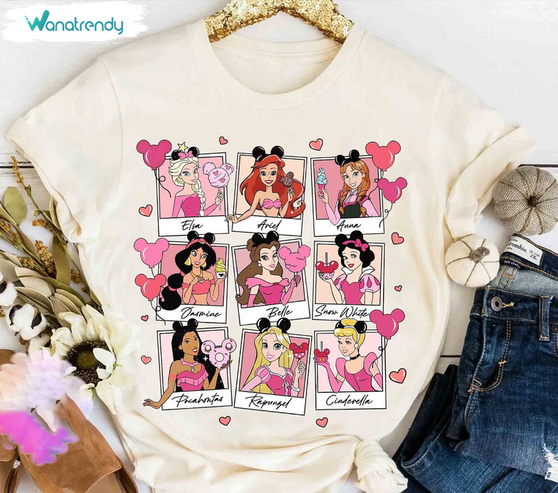Disney Princess All Characters Sweatshirt , Fantastic Princess Valentines Shirt Hoodie