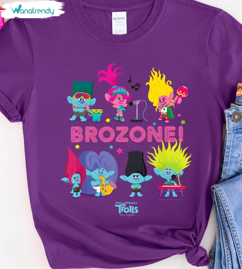 Cool Design Trolls Band Together Shirt, Brozonei Short Sleeve Unisex Hoodie