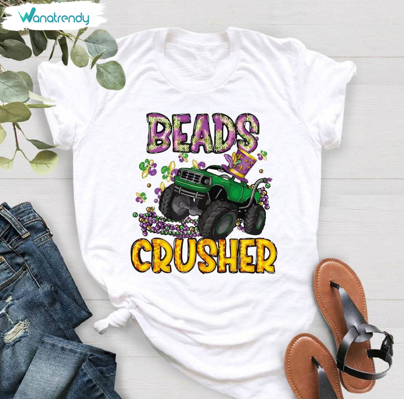 Modern Truck Sweatshirt , Fantastic Beads Crusher Mardi Gras Shirt Tee Tops