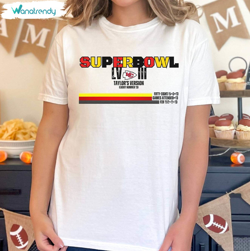 Creative Superbowl Taylor's Version Unisex T Shirt , Kansas City Chiefs Shirt Crewneck