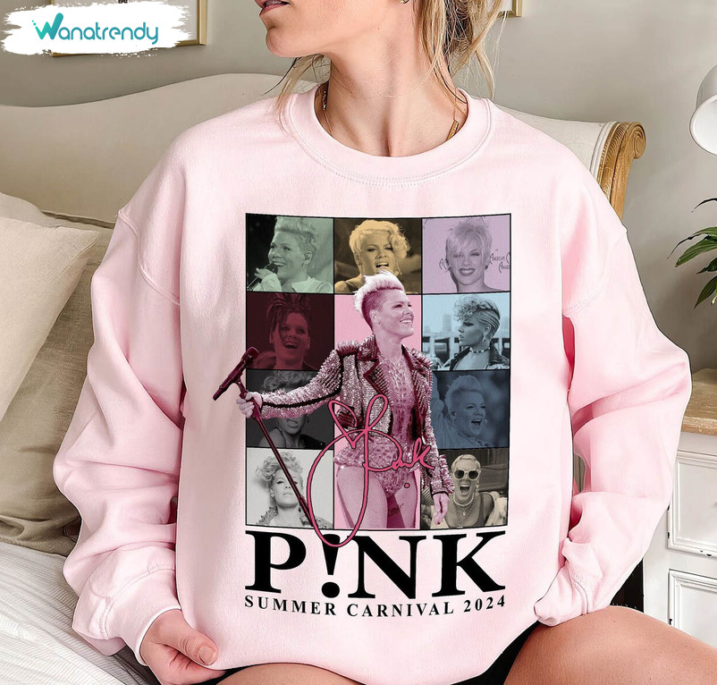 Awesome Pink Summer Carnival Shirt, Pink Bubblegum Pink On Tour Crewneck Sweater