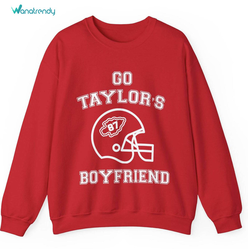 Creative Go Taylor's Boyfriend Sweatshirt, Awesome Kelce Crewneck Long Sleeve