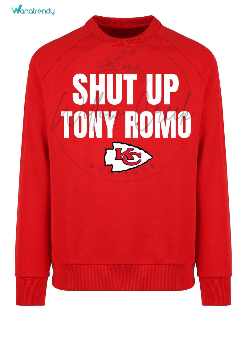 Funny Shut Up Tony Romo Shirt, Trendy Playoffs Nfl Football Short Sleeve Long Sleeve