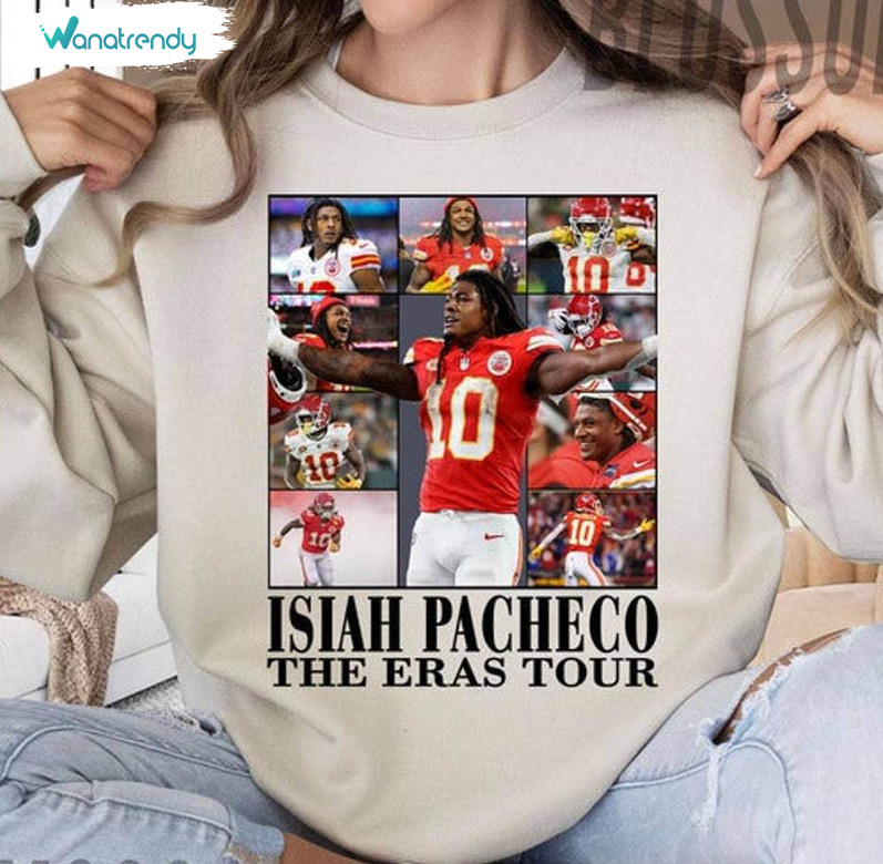 Awesome Isiah Pacheco The Eras Tour Sweatshirt, Cute Pacheco Shirt Long Sleeve