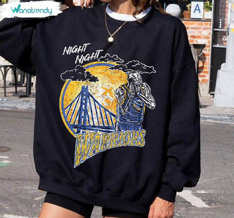 Groovy Golden State Warriors Sweatshirt, Golden State Basketball Sweater Crewneck