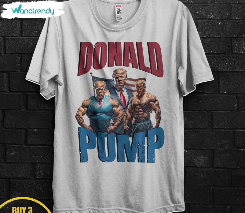 Cool Design Trump Varsity Shirt, Trendy Gym Steroids Long Sleeve Crewneck
