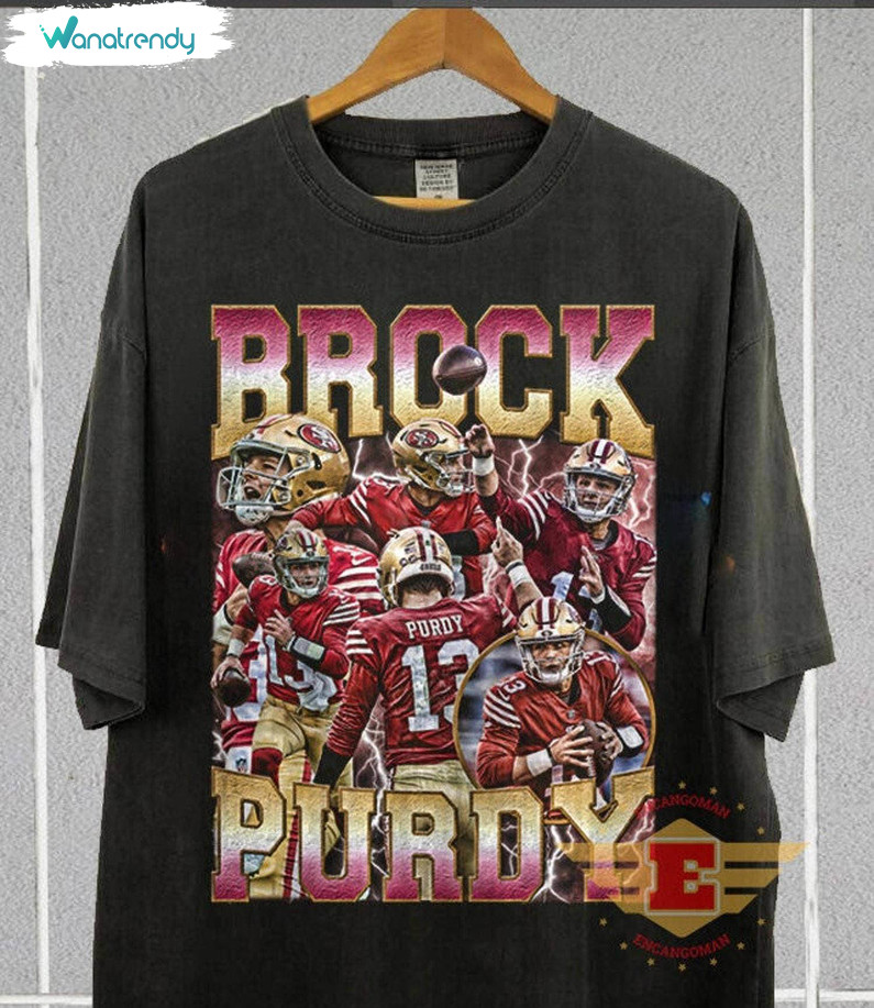 Brock Purdy 90s Vintage Shirt, Funny Niners Unisex Hoodie Crewneck
