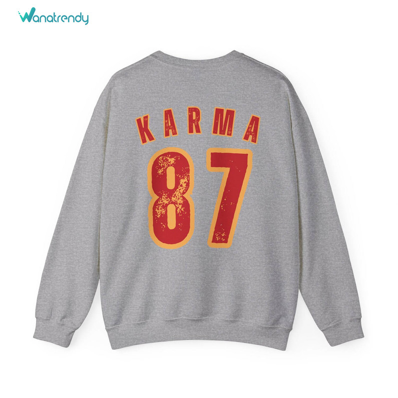 Vintage Karma 87 Sweatshirt, Kansas City Chiefs Superbowl 2024 Limited Tee Tops Sweater