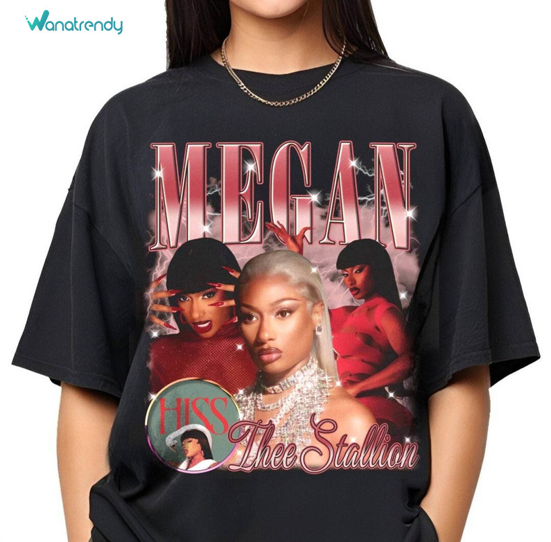 Modern Nicki Minaj Unisex Hoodie, Comfort Megan Thee Stallion Shirt Short Sleeve