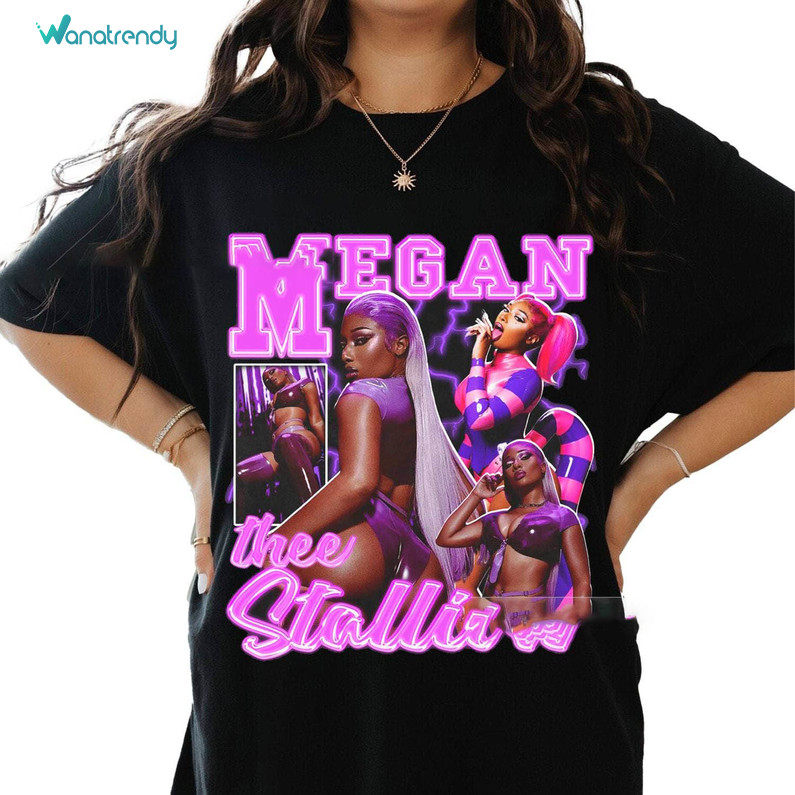 Megan Thee Stallion Cool Design Shirt, Rapper Inspired Crewneck Unisex Hoodie