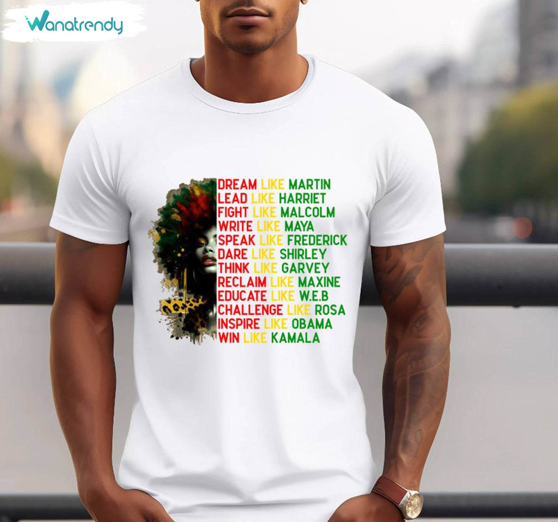Trendy Girls Black History Month Short Sleeve , I Am Black History Shirt Unisex T Shirt