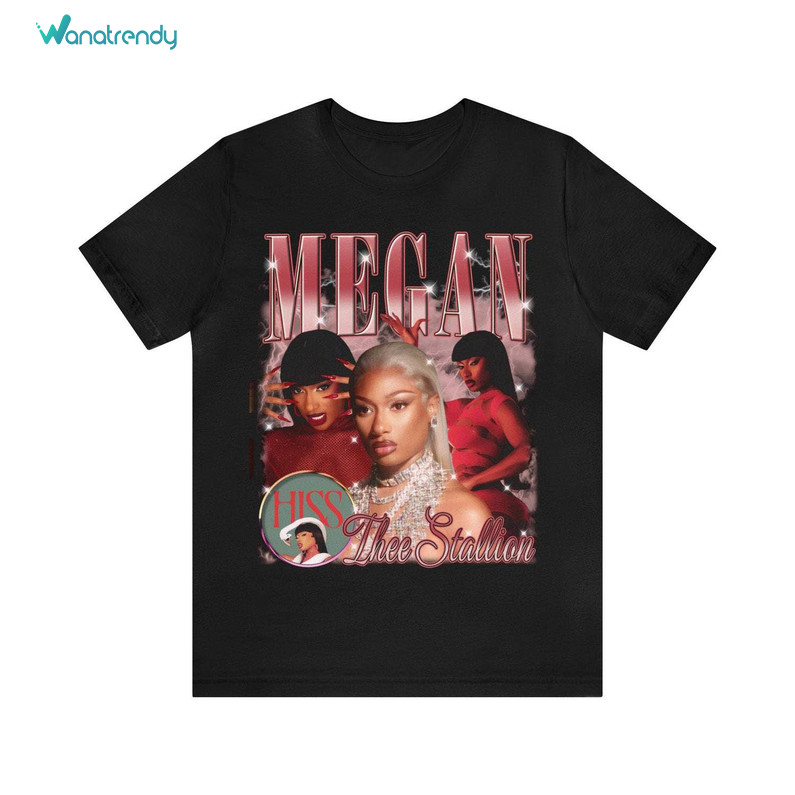 Awesome Megan Thee Stallion Shirt, Retro Rapper Short Sleeve Unisex T Shirt