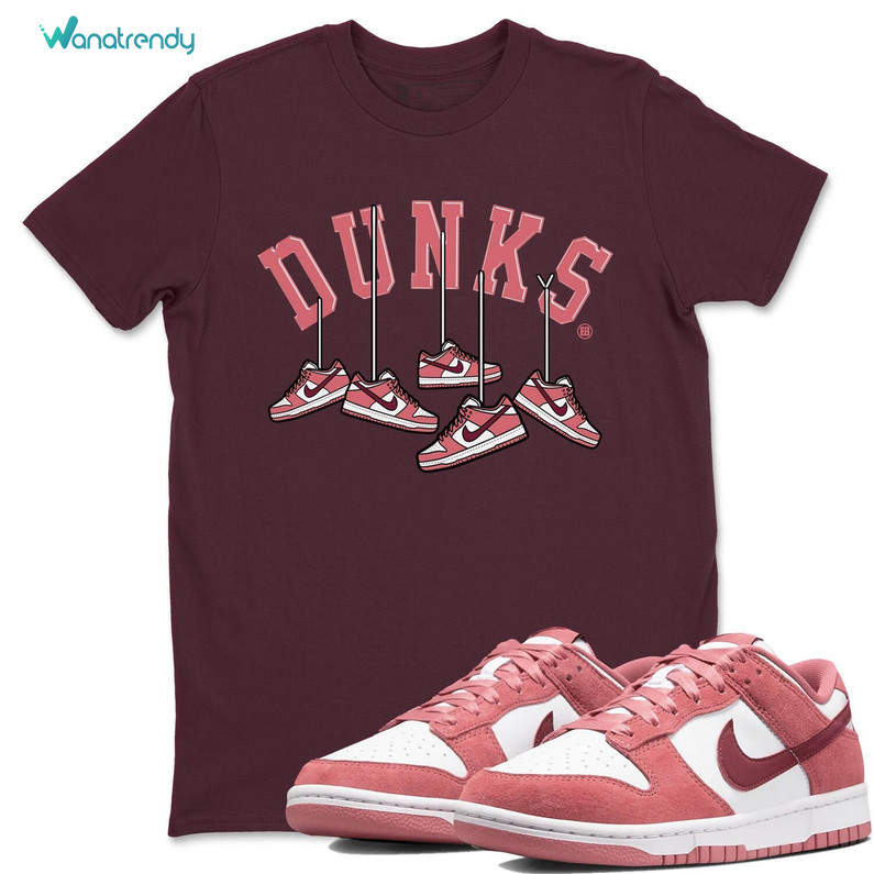 Neutral Hanging Sneakers Sweatshirt , Must Have Dunks Over Hunks Shirt Short Sleeve